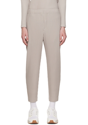 HOMME PLISSÉ ISSEY MIYAKE Beige Monthly Color September Trousers