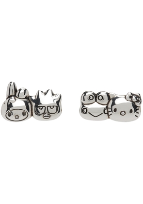 JIWINAIA Silver Hello Kitty & Friends Quadruplets Earrings