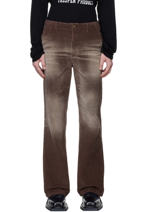 OPEN YY SSENSE Exclusive Brown Trousers
