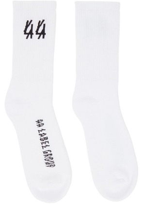 44 Label Group White 44 Logo Socks