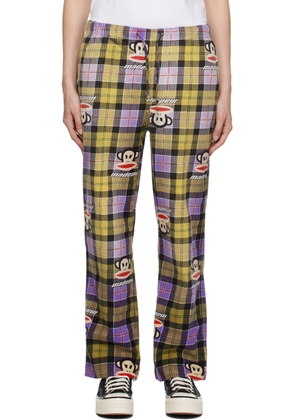MadeMe Purple & Yellow Check Pyjama Pants