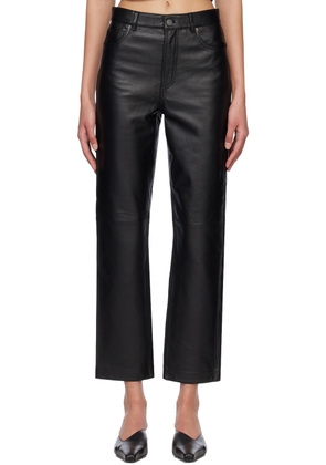 Reformation Black Veda Edition Cynthia Leather Pants