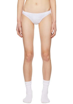 Cou Cou SSENSE Exclusive Three-Pack White 'The High-Rise' Briefs
