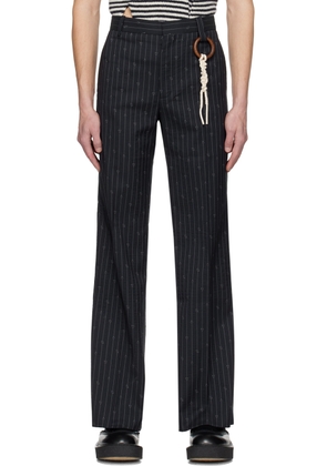 Charles Jeffrey LOVERBOY Navy Golden Trousers