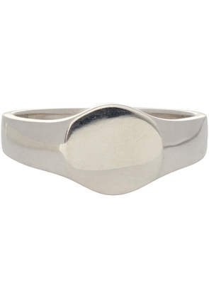 Saskia Diez Silver Round Signet Ring