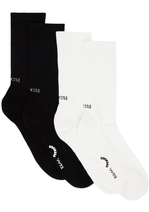 SOCKSSS Two-Pack White & Black Socks