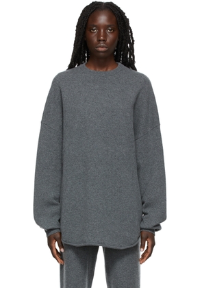 extreme cashmere Grey N°53 Crew Hop Sweater