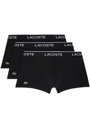 Lacoste Three-Pack Black Logo Boxers