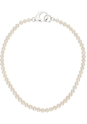 Hatton Labs White Pearl Chain Necklace