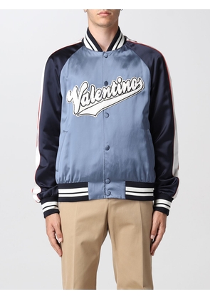 Valentino satin bomber jacket with logo