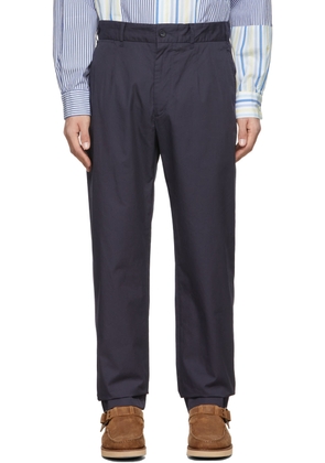 Engineered Garments Navy Cotton Twill Andover Trousers