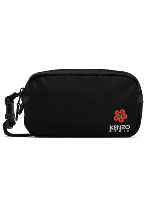 Kenzo Black Kenzo Paris Crest Messenger Bag