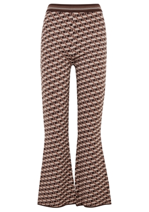 Diane Von Furstenberg Juno Patterned-intarsia Knitted Trousers - Multicoloured - XS