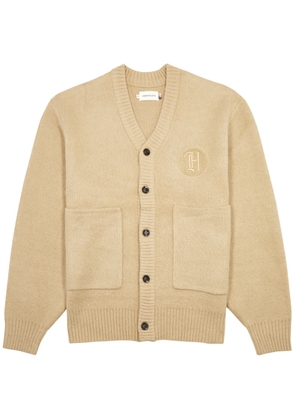 Honor The Gift Stamp Logo Knitted Cardigan - Tan - L