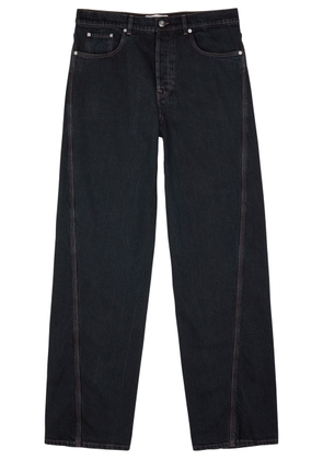 Lanvin Twisted Straight-leg Jeans - Dark Brown - W32