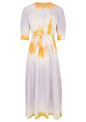 Luuda Tie-dye Stretch-cotton Midi Dress - Lilac - M