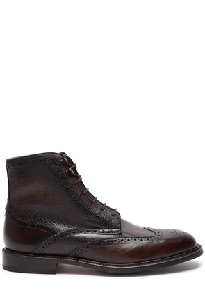 Oliver Sweeney Blackwater Leather Ankle Boots - Brown - 10
