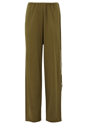 Extreme Cashmere N°278 Judo Cotton and Cashmere-blend Trousers - Khaki - One Size