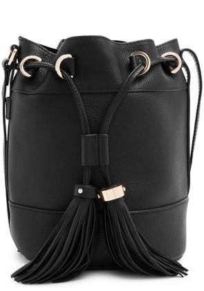 See By Chloé Vicki Leather Bucket Bag, Leather Bag, Black