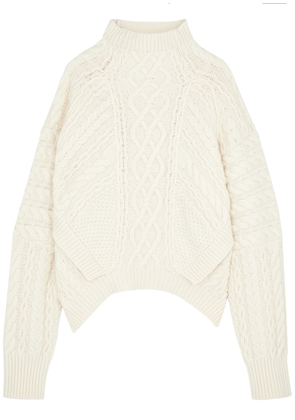 Erdem Cable-knit Wool-blend Jumper - Cream - M (UK12 / M)