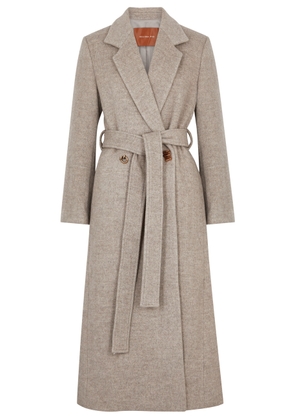 Rejina Pyo Gracie Belted Wool-blend Coat - Beige - XS