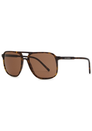 Dolce & Gabbana Aviator-style Sunglasses, Sunglasses, Brown