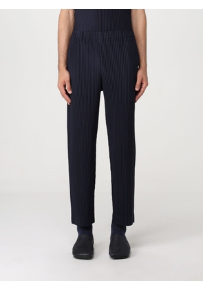 Trousers ISSEY MIYAKE Men colour Blue