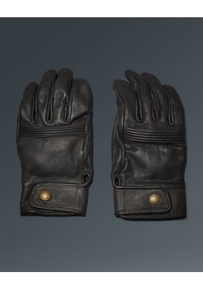 Belstaff Montgomery Glove Men's Goat Leather Black Size M
