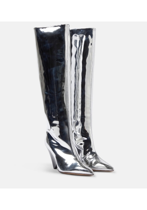 Isabel Marant Lakita mirrored knee-high boots