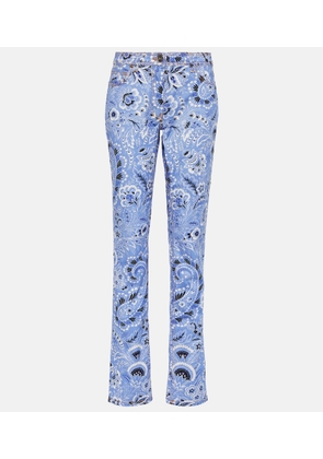 Etro High-rise printed skinny jeans