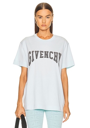 Givenchy Short Sleeve Classic Fit T-Shirt in Aqua Marine - Blue. Size XS (also in ).