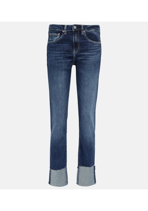 AG Jeans Girlfriend mid-rise slim jeans
