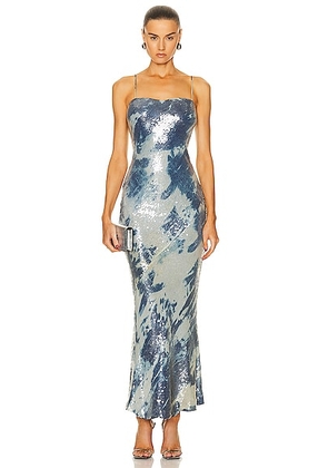 dior Dior Sequin Long Dress in Blue - Slate. Size 6 (also in ).