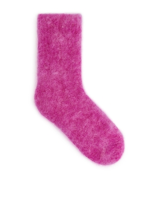 Mohair Blend Socks - Pink