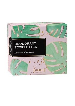 Pinch Provisions Deodorant Towelettes in Green.