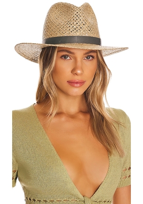 Janessa Leone Otis Hat in Tan. Size M.