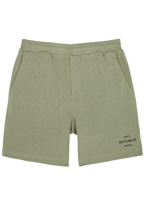 Helmut Lang Knitted Cotton-blend Shorts - Light Green - M