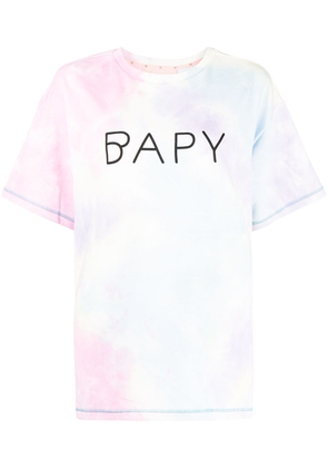 BAPY BY *A BATHING APE® tie-dye logo-print T-shirt - Multicolour