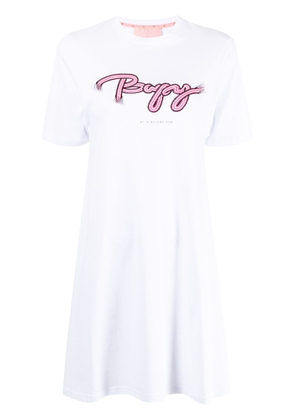 BAPY BY *A BATHING APE® stitched-logo mini T-shirt dress - White
