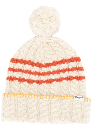 BAPY BY *A BATHING APE® cable-knit beanie - White