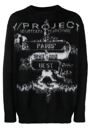 Y/Project Paris' Best jacquard jumper - Black