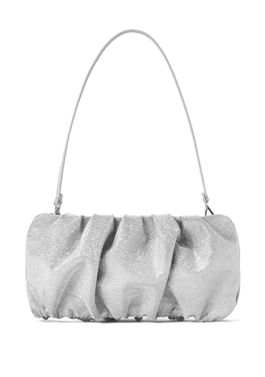 STAUD Bean glitter-detailing clutch bag - Silver