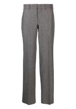 Lardini houndstooth-pattern tapered trousers - Black