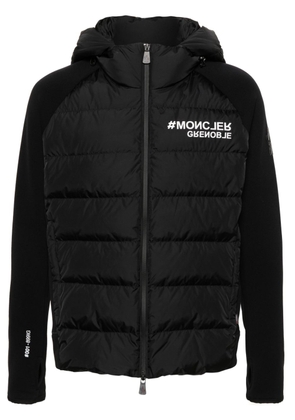 Moncler Grenoble logo-print zip-up jacket - Black