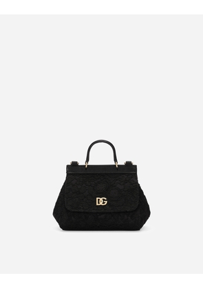 Dolce & Gabbana Cordonetto Lace Mini Sicily Bag - Woman Accessories Black Viscose Onesize