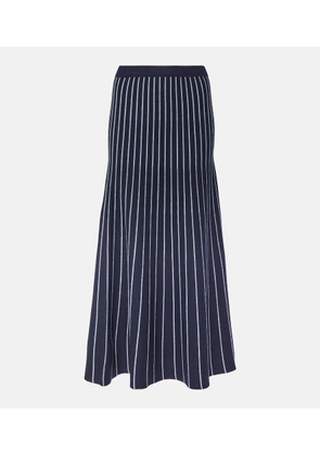 Gabriela Hearst Phelan striped wool and silk maxi skirt