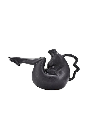 Anissa Kermiche Tit-tea Pot in Matte Mottled Black - Black. Size all.