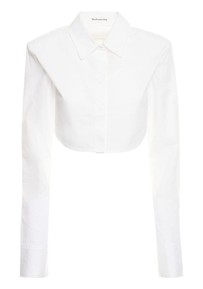 Uma Cropped Cotton Poplin Shirt