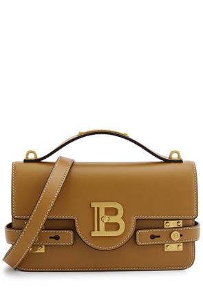 Balmain B-Buzz 24 Leather top Handle bag - Tan