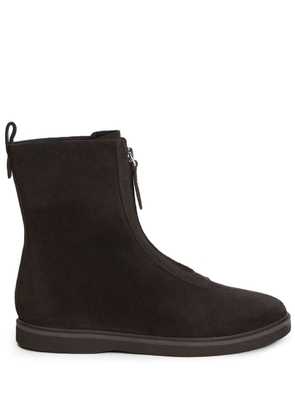 12 STOREEZ suede ankle boots - Brown